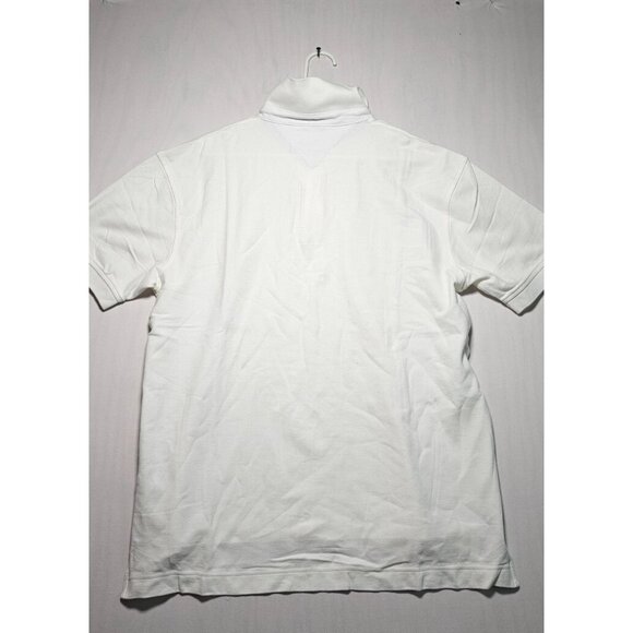 Tommy Hilfiger Polo Shirt Men’s Large White Short Sleeve New Without Tags - Picture 3 of 3